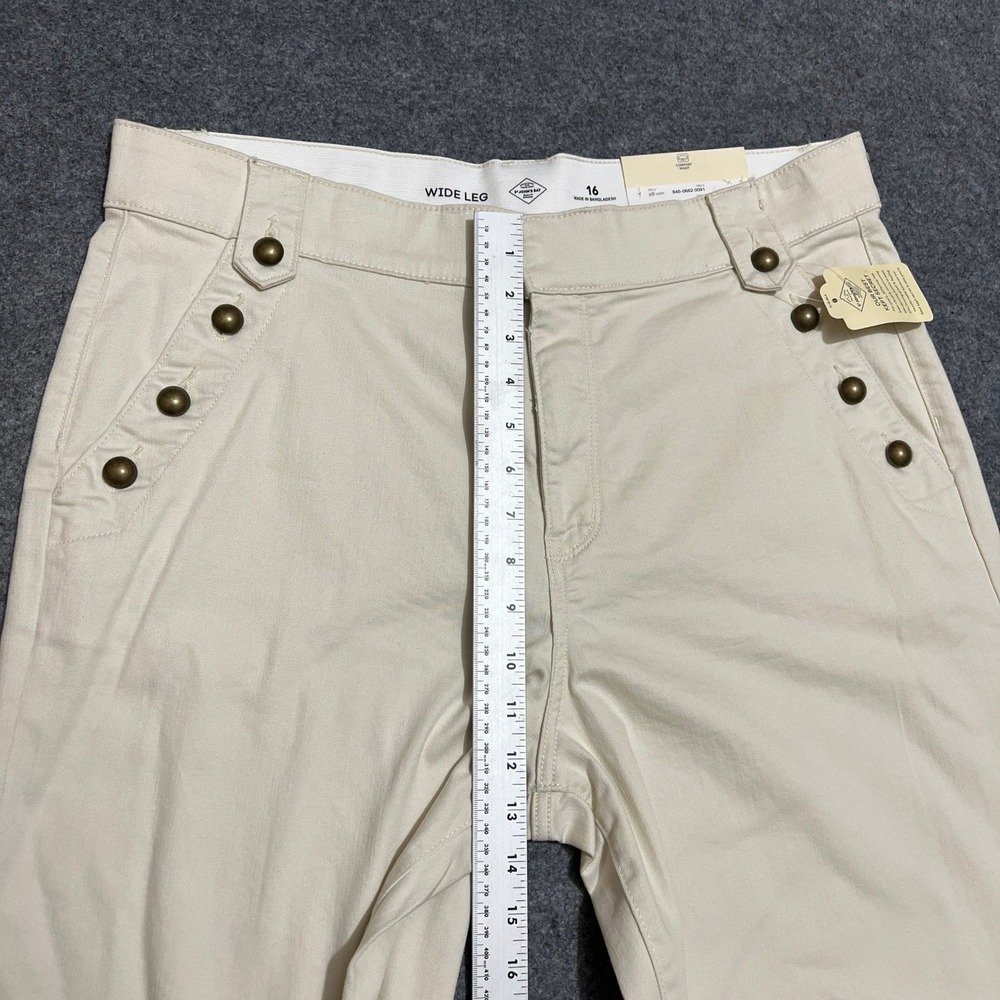 St. John's Bay Womens High Rise Wide Leg Birch Jean Size 16 - Picture 4 of 12